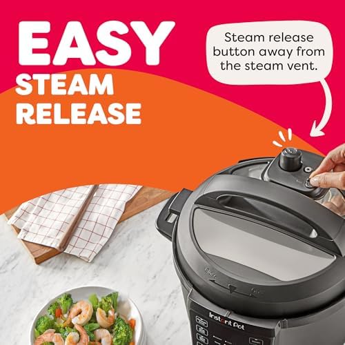 Instant Pot Rio 6 Qt 7-in-1 Electric Pressure Cooker, Black - Image 6