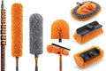 36 Foot High Reach Telescoping Duster Kit, Vinyl Siding Brushes & wall Duster with 5-30 ft Extension Pole // High Ceiling Cleaning and Window Washing kit // Exterior & Interior House Cleaning by EXTEND-A-REACH