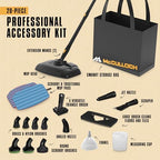 McCulloch MC1375 Canister Steam Cleaner, 90 Min Runtime, 20 Accessories - Image 3