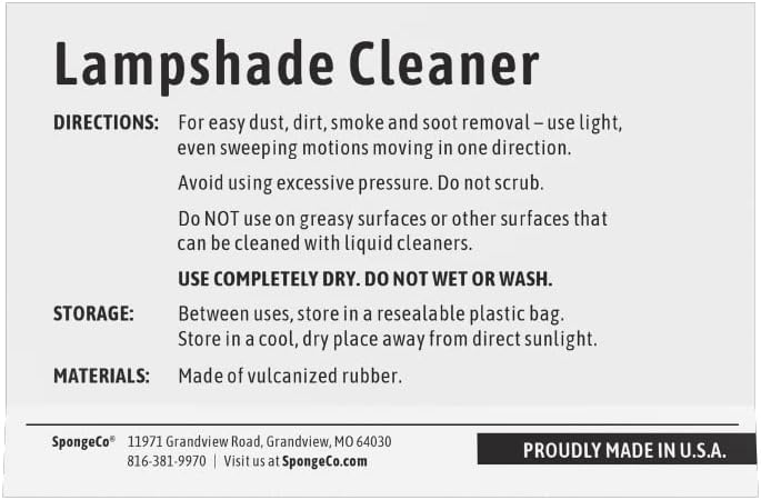 Sponge Lamp Shade and Fabric Cleaner - 2 Pack - Image 3