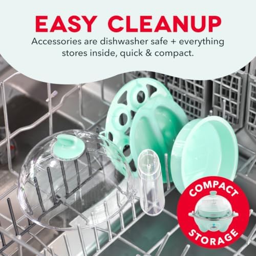 Dash Rapid Egg Cooker, 7 Hard Boiled Eggs, Aqua - Image 6
