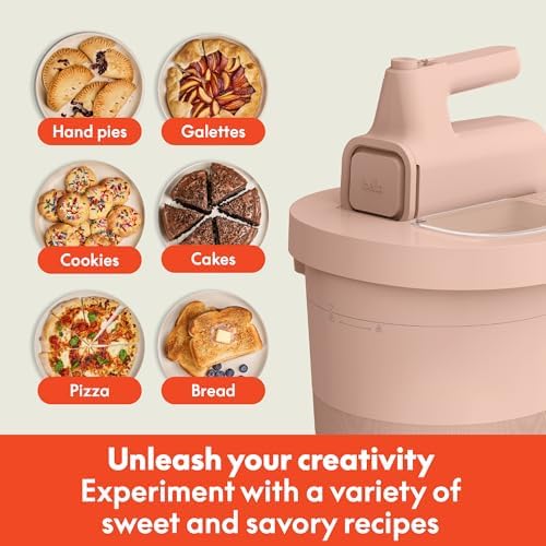 bella 3.5 Qt Hand & Stand Mixer, 2 in 1 Electric Mixer with Bowl, Blossom - Image 6