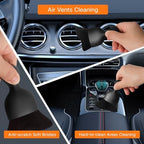 Qydipclin 10pcs Windshield Cleaner Tool, Car Window Cleaning Wash Kit with 4 Reusable Microfiber Pads 1 Spray Bottle and Extendable Handle Auto Glass Wiper Kit, Orange - Image 7