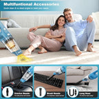 TROIZO Handheld Vacuum Cordless, 14500PA Powerful Suction Hand Held Vacuum Cleaner with Brushless Motor, Rechargeable and Portable Car Vacuum for Home Office Car Pet - Image 3