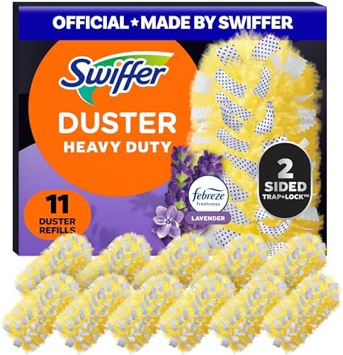 Swiffer Dusters Heavy Duty Multi-Surface Duster Refills for Cleaning, Lavender, 11 Count by Swiffer