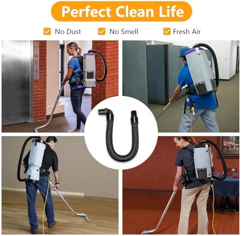 103048 Static-Dissipating Backpack Vacuum Hose Compatible with ProTeam Vacuum Hose with 1-1/2-inch Cuffs, Also fits Pro-Team Super Coach, Mode 6, and other Models - Replacement Backpack Vacuum Hoses - Image 7