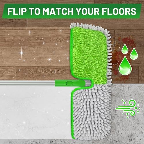 2-Sided Microfiber Dust Mop for Hardwood Floors & Walls - Image 3