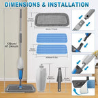 BPAWA Spray Mops for Floor Cleaning: Microfiber Wet Mop for Hardwood Tile - Image 2