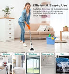 MGLSDeet Electric Spin Scrubber Scrub Brush, Rechargeable Cleaning Brush with 8 in 1 Replaceable Brush Heads, Cordless Power Spin Scrubber 90Mins for Bathroom Shower Bathtub Glass Car - Image 2
