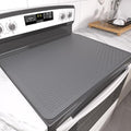 Stove Top Cover for Electric Stove- Range Covers for Electric Stove,Silicone XXL Dish Drying Mat, Glass Cooktop Covers, Flat RV Range top Mats (Gray, 28"x20") by Anenva