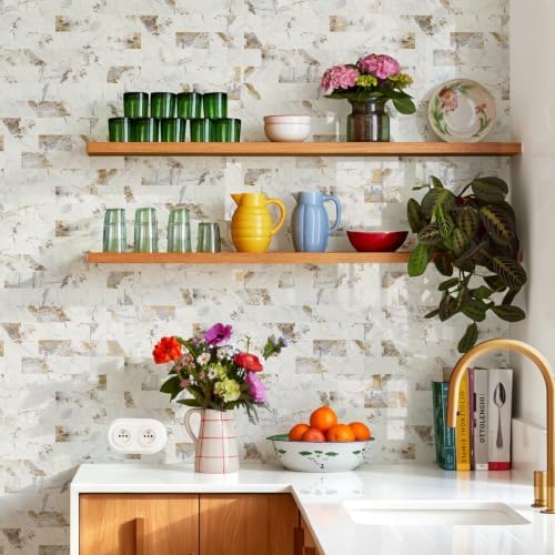 STICKGOO 10-Sheets Peel and Stick Backsplash, Glossy Pandora - Image 6
