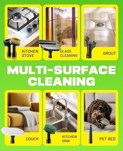 POPCHOSE Portable Handheld Steam Cleaner with Detergent Dispenser - Image 5