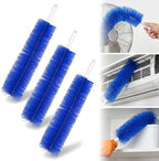 Bendable Microfiber Head, Fan Cleaner Brush, Reusable Fan Brush Cobweb Duster Microfiber Duster Ideal for Ceiling Duster, Household Duster Curtains，Fan Cleaner for Box Fan (Blue-3Pcs) by BNGXR