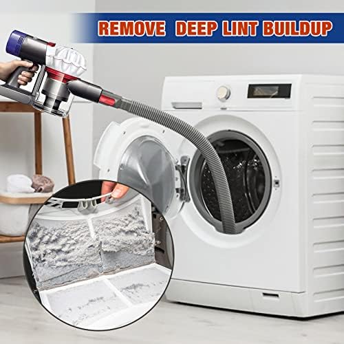 Sealegend Dryer Vacuum Hose Attachment Dryer Vent Cleaner Kit Lint Brush - Image 5