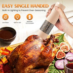 Electric Salt and Pepper Grinder Set Automatic Battery Pepper Mill Shakers Adjustable Coarseness Upgraded Larger Capacity with Led Home and Kitchen Appliances Birthday Gifts for Women Mom - Image 3