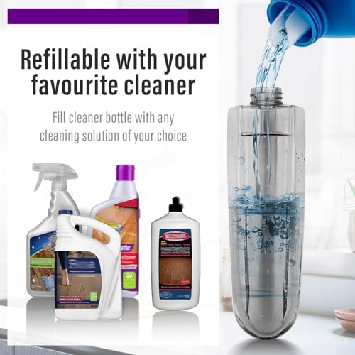 Wet Spray Mop for Floor Cleaning with 14 oz Bottle & 3 Microfiber Pads - Image 3