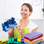12 Pcs Reusable Duster Refills Washable Pads, Colorful - Image 6