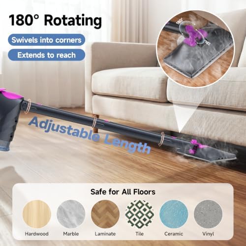 Steam Mop & Detachable Handheld Steam Cleaner 248°F Steam in 10s - Image 5