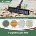 Eyliden 18" Push Broom for Deck Driveway Patio Garage, Black - Image 5
