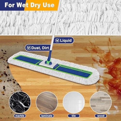 41" Commercial Dust Mop Replacement Pads Refills - Image 6