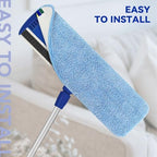 Replacement Microfiber Pad Fit for Rubbermaid Commercial 18 Inch Mop Head - 10 Pack Update Wrapping Wet & Dry Commercial Cleaning Reusable Refills Fit for Any Microfiber Flat Mop System 18" - Image 5
