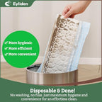 Eyliden 16.5" Large Sweeper Mop, 3 Types of 22 Disposable Dry & Wet Cloths - Image 6