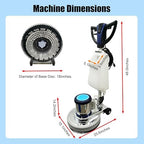 AC110-120V/60Hz 18" Floor Scrubber Buffer Polisher Machine Polish Wax Refurbish Heavy Duty Tile Scrubber Cleaner Wood Marble Cement Pavement Epoxy Rubber Carpet - Image 2