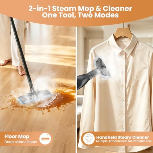 UML0 Steam Cleaner for Home, 294°F 65 PSI Steam Mop with 52oz Tank, G3 - Image 5