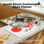 Stove Top Cover for Glass Electric Stove (rose, 30" x 21") - Image 3