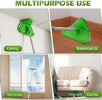 RONSUNG Wall Cleaner Mop, 82-Inch Handle, Baseboard Cleaner Tool, 4 Pads - Image 6