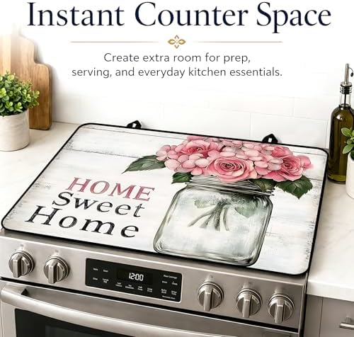 Stove Top Cover,28.5"L x 20.8"W,Heat Resistant Cooktop Protector Mat - Image 7