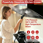 Steam Cleaner, Portable Pressurized Steamer for Cleaning with 14pcs Accessories, 6-Level Adjustable and 15s Heat-Up, Handheld Steam Cleaner for Home, Tile, Dirt, Grout, Grease, Car Detailing (Gray) - Image 3