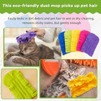50 Pcs Reusable Duster Refills Washable Pads, Dark Color - Image 4