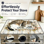 Stove Top Cover,28.5"L x 20.6"W,Heat Resistant Cooktop Protector Mat - Image 5