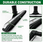 14" Vacuum Wand and Squeegee Vacuum Tool, 1.5-Inch Wet Dry Vacuum Attachments Kit, Compatible with Select Shop-Vac and RIDGID Wet/Dry Models, Black Rubber Blades, 2-Piece S-Wand for Hard Floors - Image 7