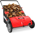 EWORK Push Lawn Sweeper 32-Inch with 4.5 cu.ft. Hopper Bag for Yard Clean by EWORK