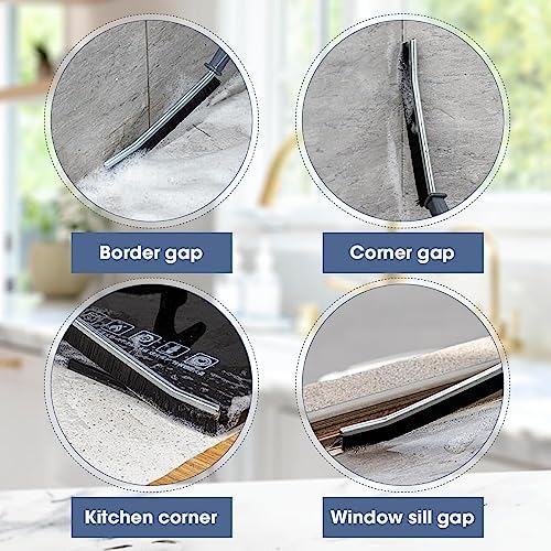 Koxuky Crevice Cleaning Brush, Hard Bristle Small Cleaning Brushes, Grout Cleaner Brush, Toilet Brush, Scrub Brush for Shower Tile, Skinny Gap Cleaning Tools for Household Use, Bathroom, Kitchen (3) - Image 4