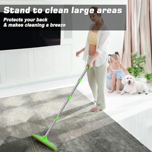 B-Land Carpet Rake for Pet Hair Removal, Green - Image 4