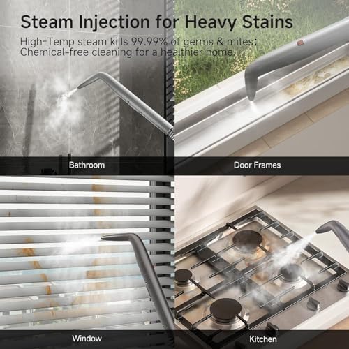 Uwant Portable Carpet Cleaner with Steam& Hot Water 18Kpa Upholstery Cleaner Machine for Pets with Cleaning Tools& Solution Carpet Steam Cleaner for Cars,Couch,Furniture Set of 1 - Image 5