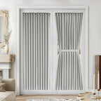 Vatge Rod Pocket Door Window Curtains - Window Treatment for Sliding Glass French Door Curtain for Doorways, 1 Panel, W54 x L72, Silver Grey by Vatge