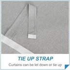 RYB HOME Privacy French Door Curtains for Back Glass Door Inside House - Image 4