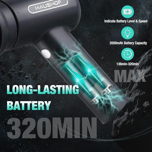 HAUSHOF Cordless Spin Scrubber with 8 Replaceable Heads & 3 Speeds - Image 5