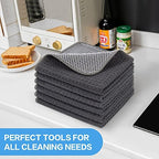 KinHwa Dish Cloths for Washing Dishes with Scrub Side, Microfiber Dish Rags - Image 6