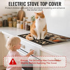 NYZE Stove Top Cover for Electric/Glass Stove, Flat Top Cooktop Protector, Electric Cooktop Cover, Extra Counter Space for Kitchen (KITCHEN Cat) - Image 4
