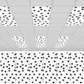 6Pcs Classroom Fluorescent Magnetic Light Covers,2x4 FT Black Polka Dot by Hallswl