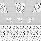6Pcs Classroom Fluorescent Magnetic Light Covers,2x4 FT Black Polka Dot by Hallswl