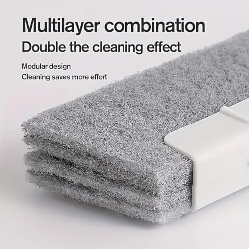 Window Track Cleaner, Gap Brush Groove Cleaner, Window Track Cleaning Tool, Gap Cleaning Brush Small Spaces, Sliding Door Track Cleaner, Window Brush, Shower Track Cleaning Brush, Window Cleaner Tool - Image 5