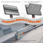 Baseboard Cleaner Tool with 76" Handle, Wall Mop, 8 Reusable Pads - Image 3