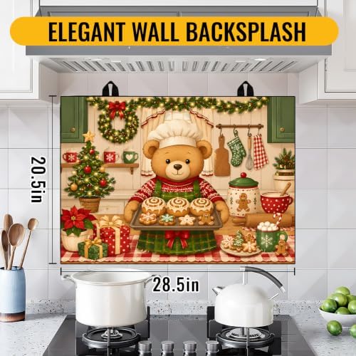NYZE Christmas Electric Stove Top Cover Decorative Cooking Bear Stove Cover - Image 5