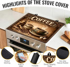 NYZE Stove Top Covers for Electric Stove for Kitchen (Vintage Coffee) - Image 3